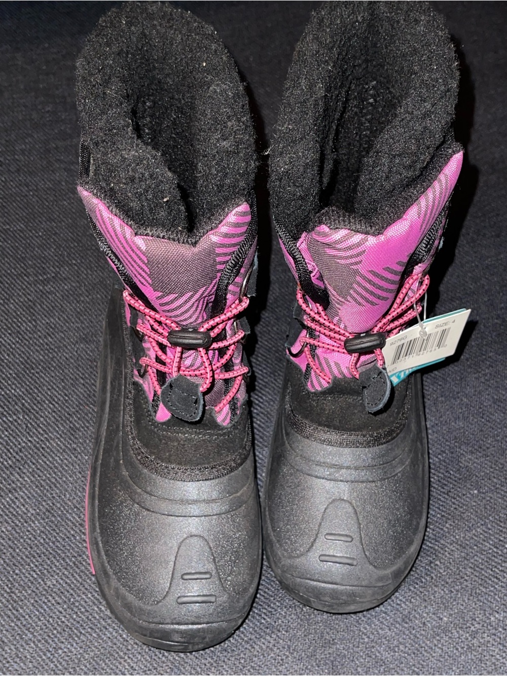 Xtreme Kids Black & Pink Winter Snow Boots